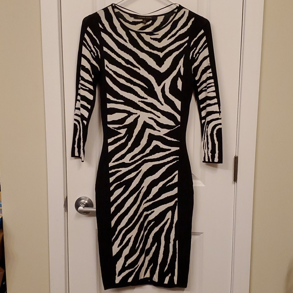 Cynthia Steffe Petit Black and White Dress